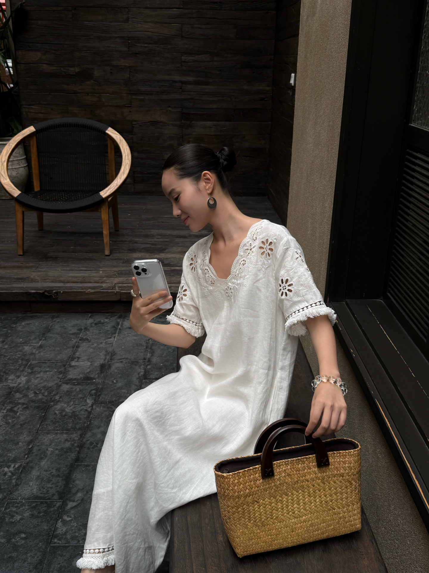 Elegant Simple Style Holiday C - Linen Dress Wrap のレビューと価格