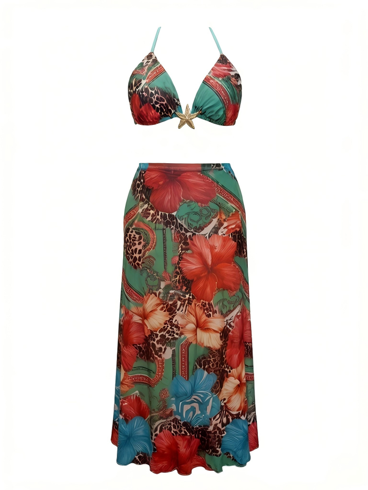 Women Plus Size Summer Boho Fl - Maxi Dress Halter のレビューと価格