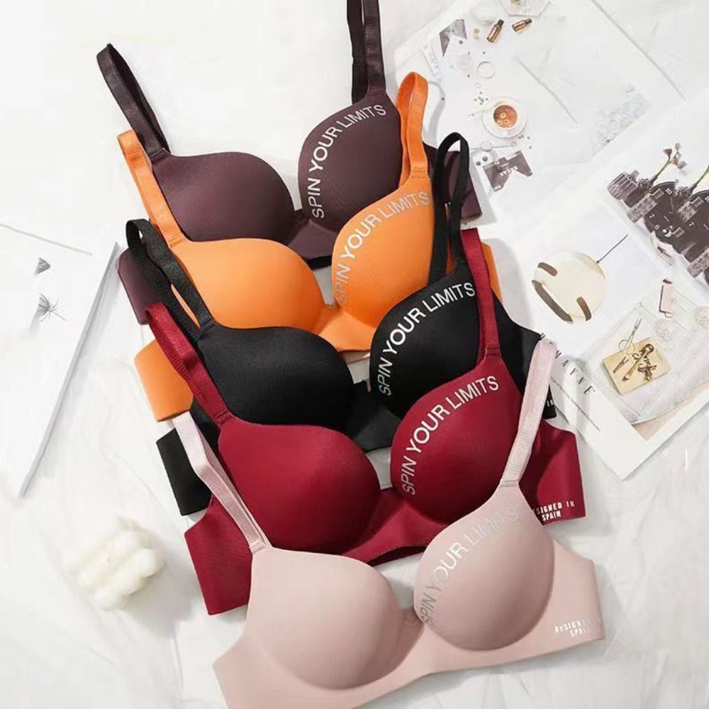 Breathable Letter Pattern Wome - Bralette Triangle Set のレビューと価格
