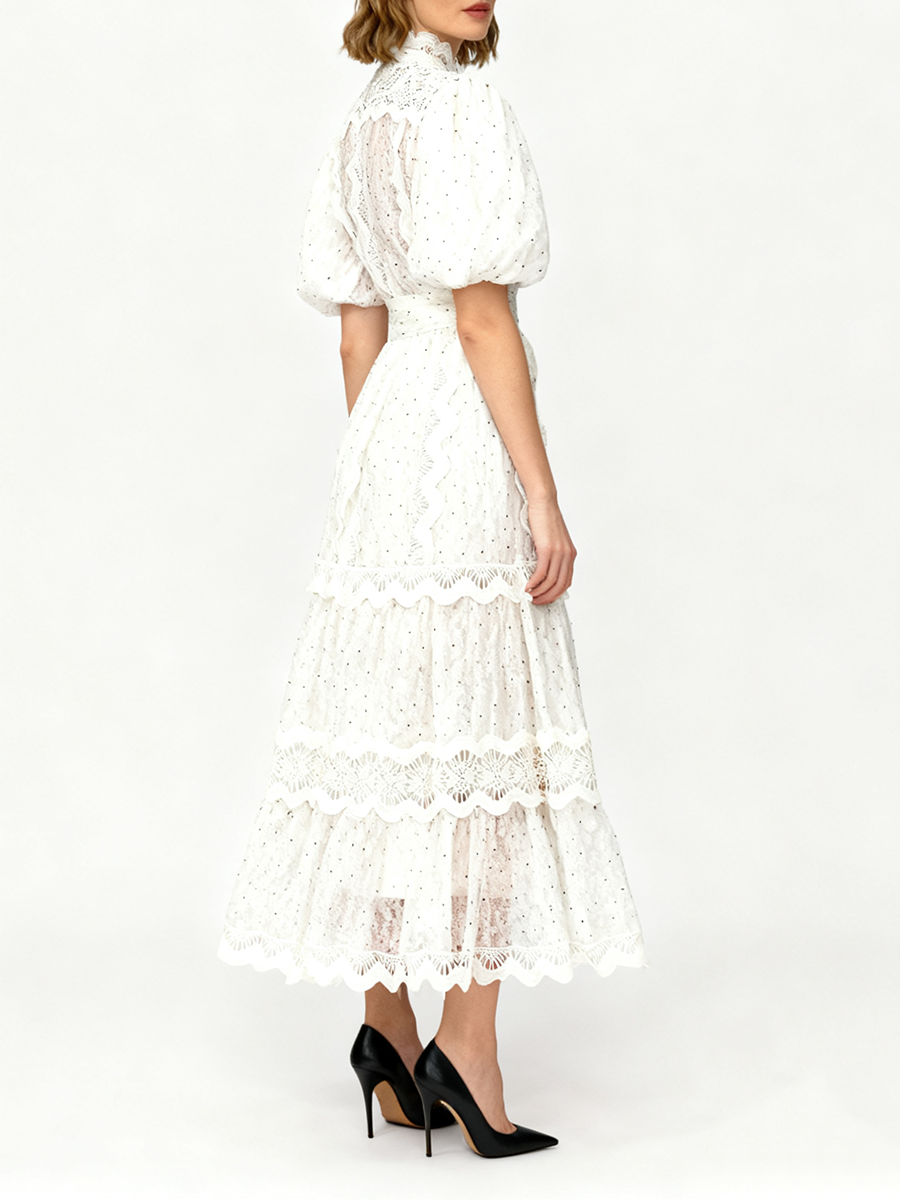 TWOTWINSTYLE Dot Print Sheer D - Linen Dress Wrap のレビューと価格