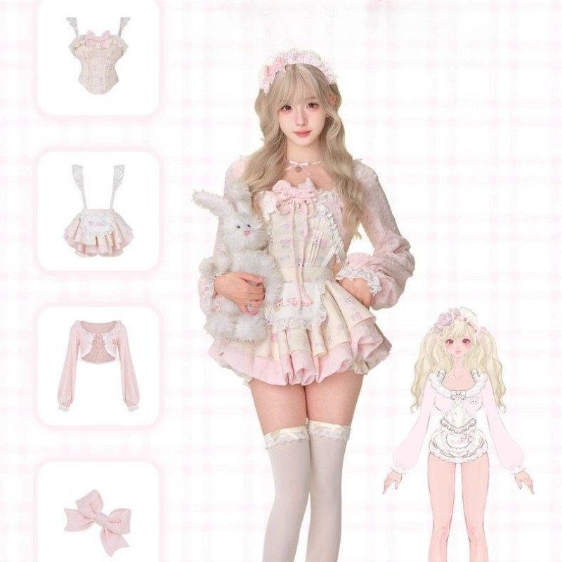 Japanese Sweet Lolita Style 3  - Crop Top Crochet のレビューと価格