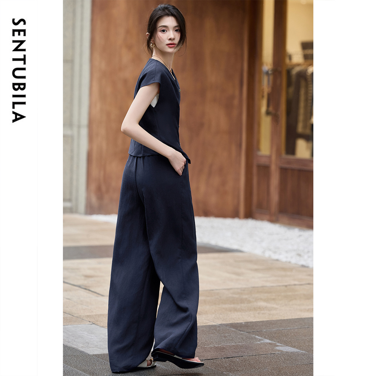SENTUBILA Summer Linen Pant Se - Linen Pant Wide のレビューと価格