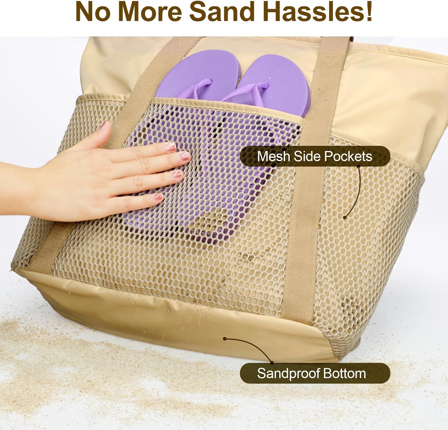 Waterproof Beach Bags for Wome - Tote Bag Beach のレビューと価格