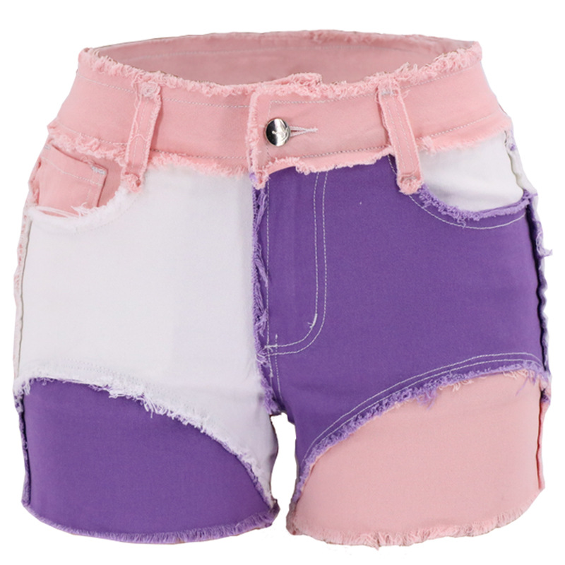 Fashion Mid-Waist Slim Fit Tor - Shorts Denim Frayed のレビューと価格