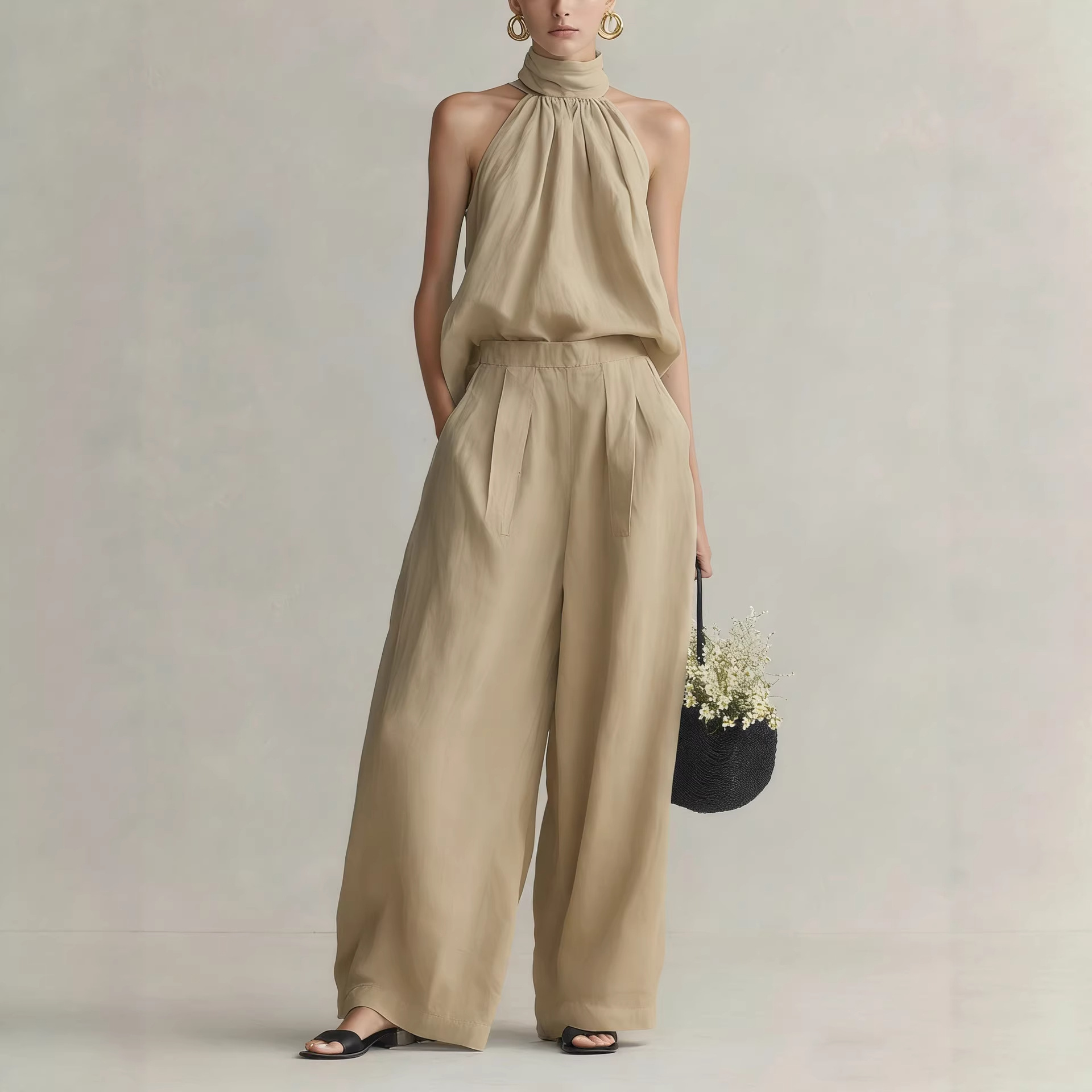 Women's 2026 Summer New Style  - Linen Pant Wide のレビューと価格