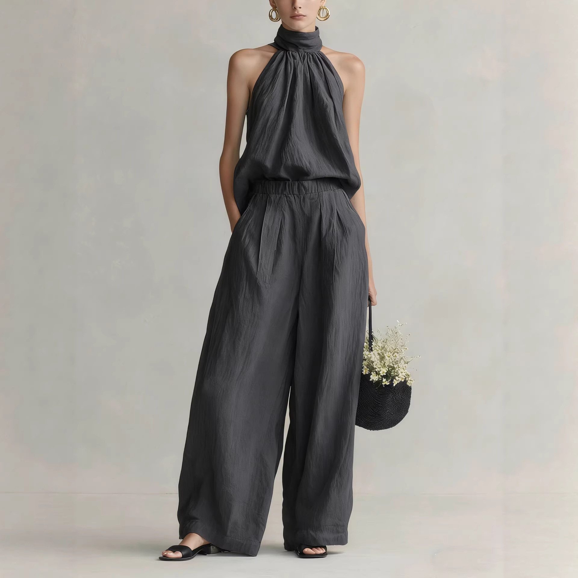 Women's 2026 Summer New Style  - Linen Pant Wide のレビューと価格