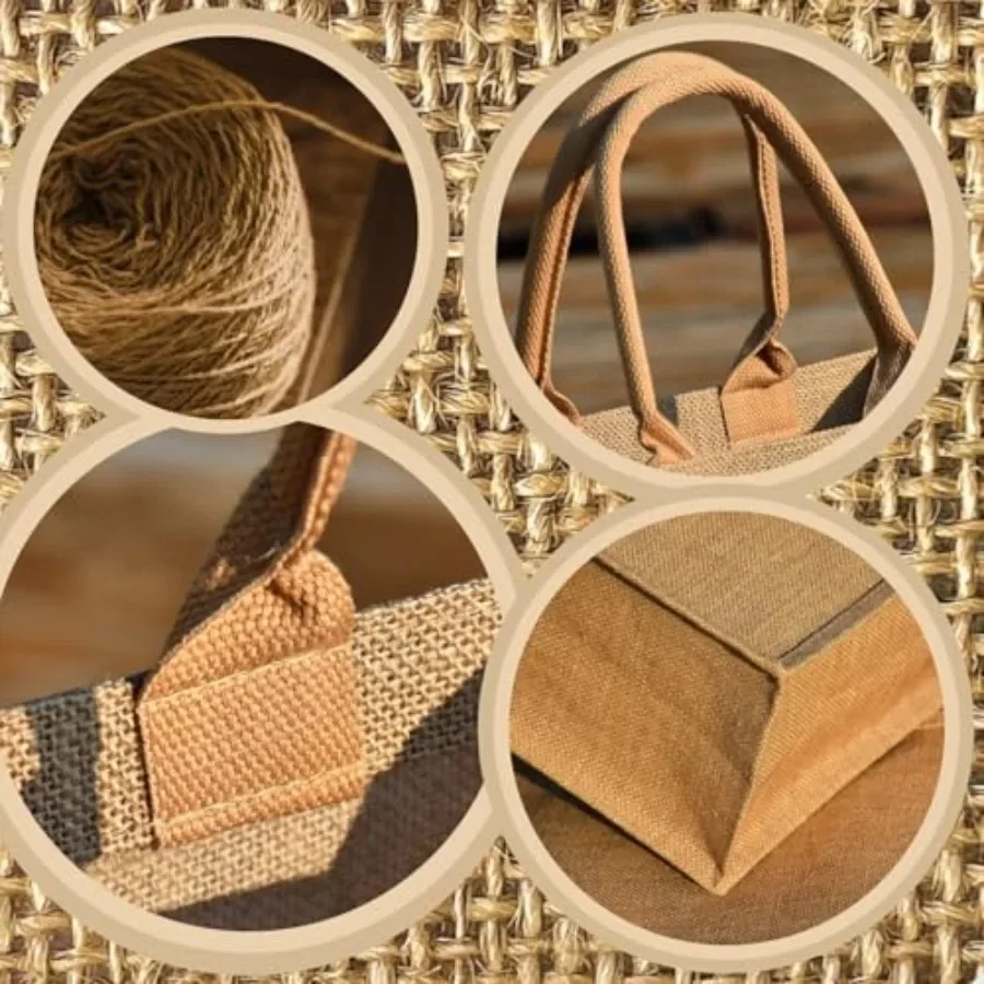 15 Pack Burlap Tote Bags 12x12 - Tote Bag Beach のレビューと価格