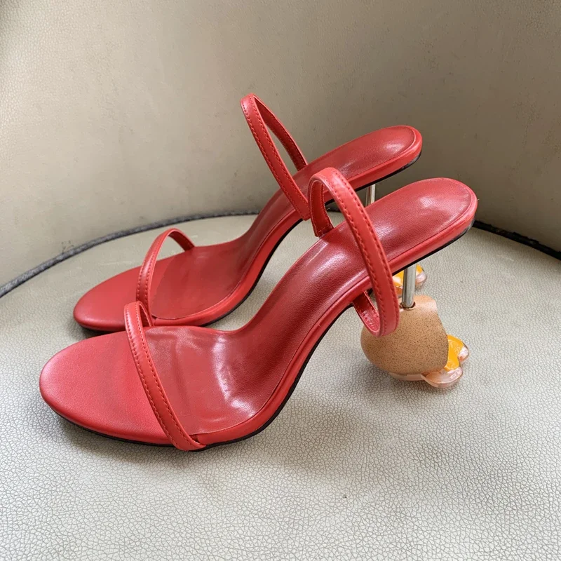Summer Strappy Sandals Open To - Sandal Strappy Heeled のレビューと価格
