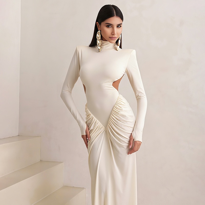 Women Backless Long Dress Turt - Maxi Dress Halter のレビューと価格