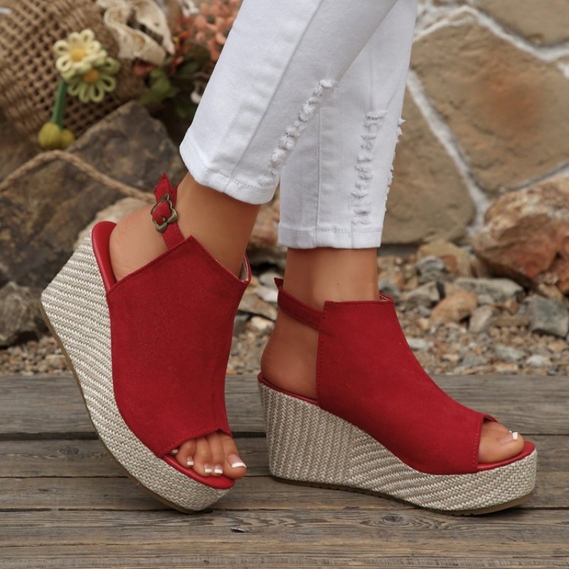 Women Sandals Summer Wedge Pla - Wedge Espadrille Women のレビューと価格