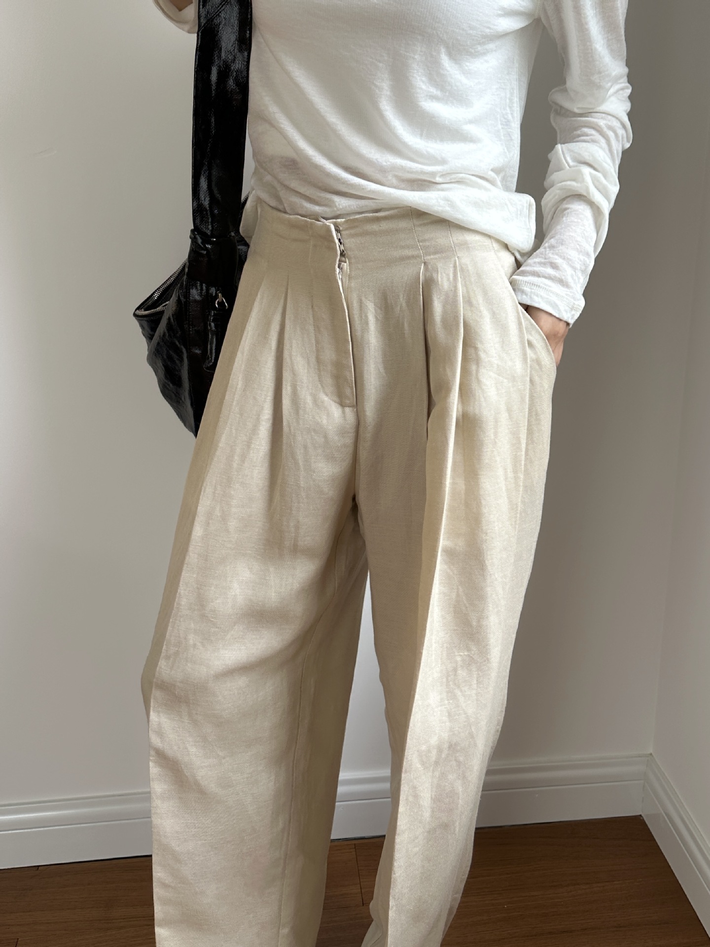 Casual Linen Wide Leg Pants Pl - Linen Pant Wide のレビューと価格