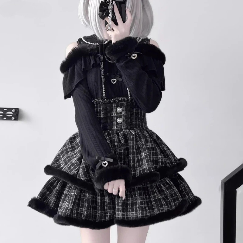 Y2k Japan Style Gothic Y2k Lol - Blouse Off Shoulder のレビューと価格