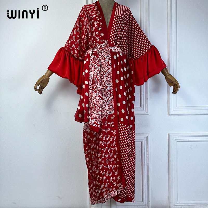 WINYI Summer Kimono party dres - Cover Up Kaftan のレビューと価格