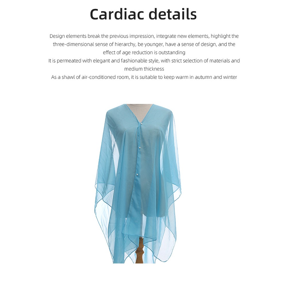 Fashion Solid color Shawl Scar - Cover Up Kaftan のレビューと価格