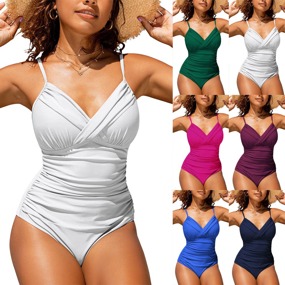 Woman Bikini Tankini Swimsuit  - Swimsuit Bikini Ruched のレビューと価格