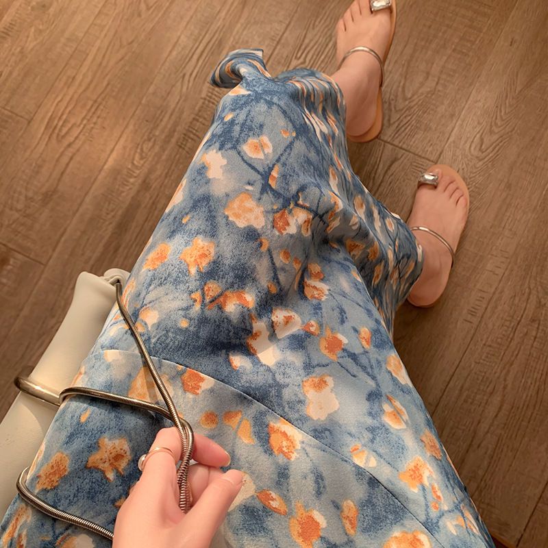Women's Summer Two-Piece Set L - Midi Skirt Floral のレビューと価格