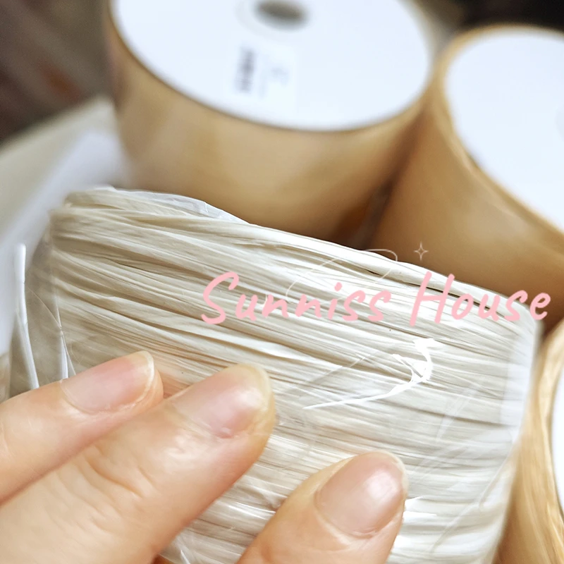 600M Matte Raffia Yarn，330g Ar - Crochet Bag Raffia のレビューと価格