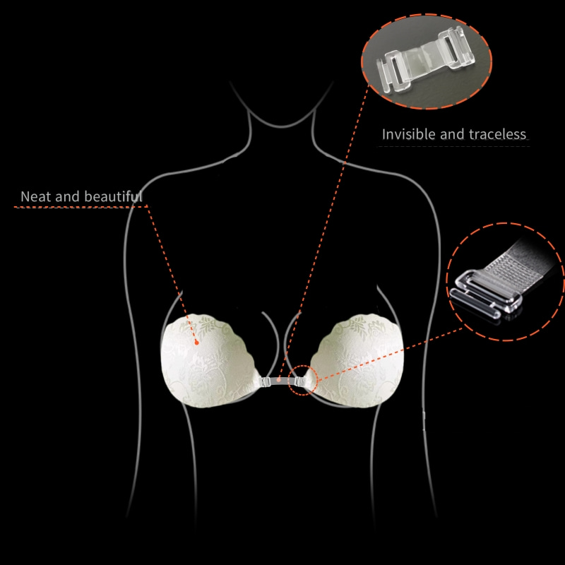 Lace Invisible Bra Backless St - Bralette Triangle Set のレビューと価格
