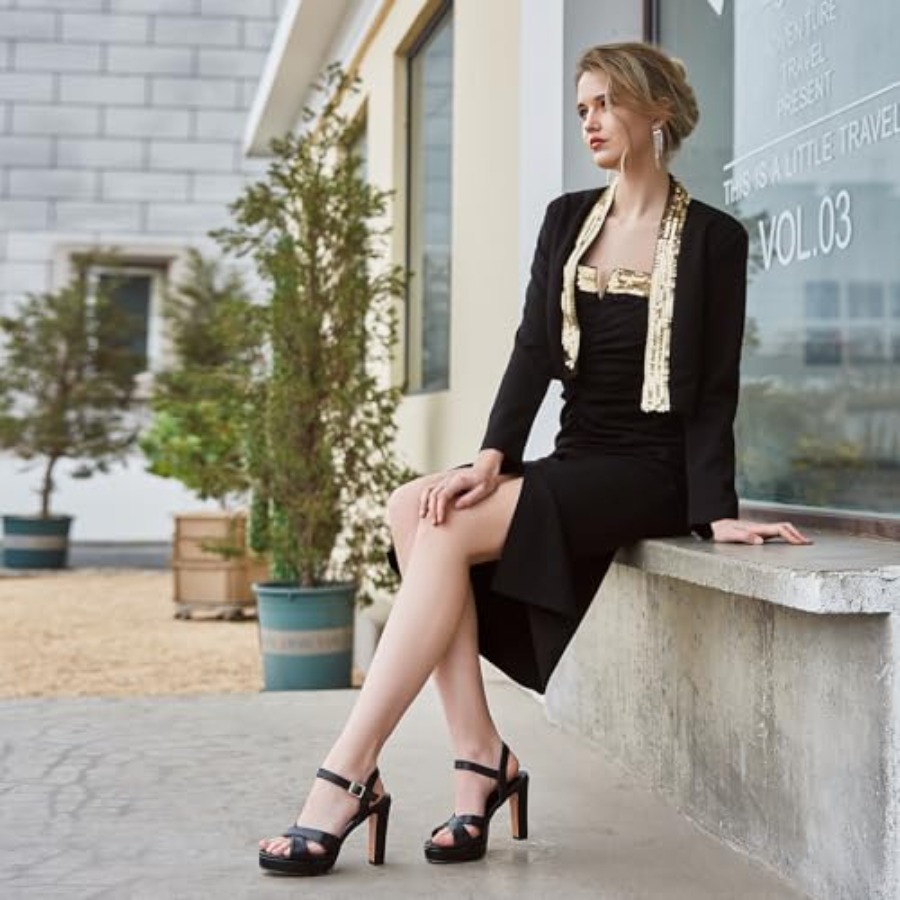Platform High Heels for Women  - Sandal Strappy Heeled のレビューと価格