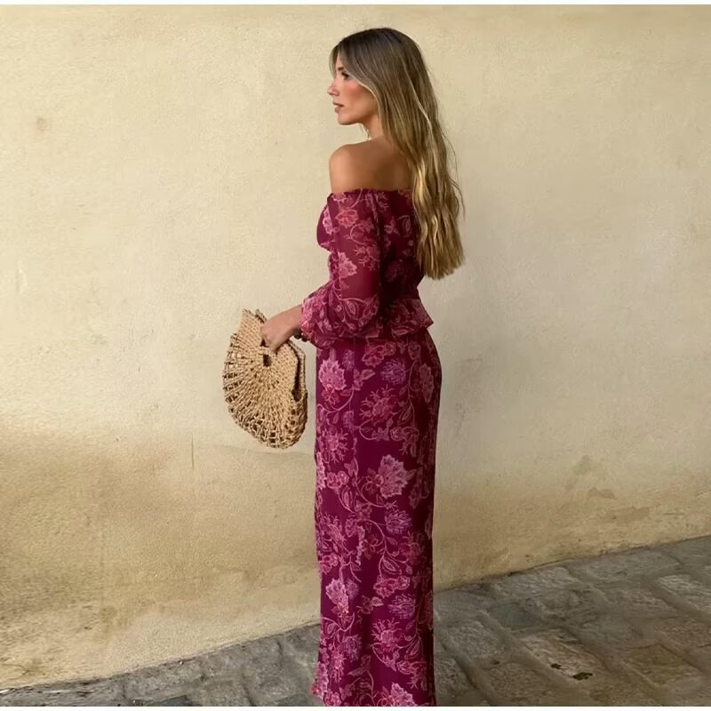 Women's Fashion Printed Off-Sh - Blouse Off Shoulder のレビューと価格