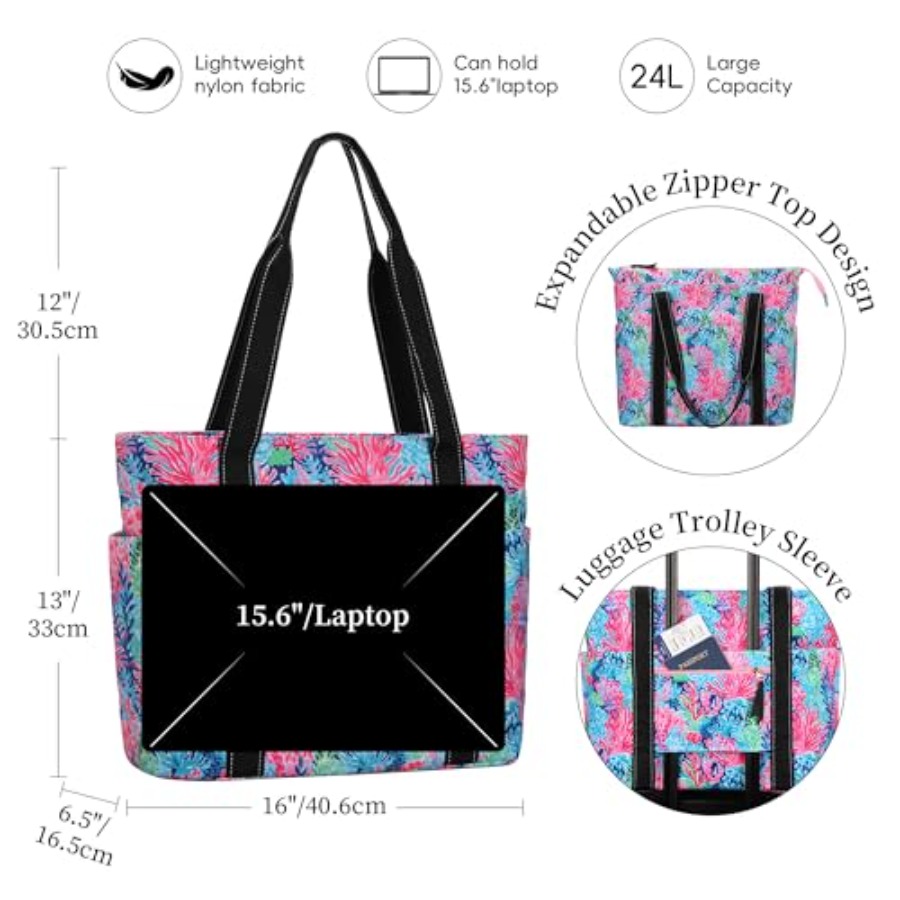 Tote Bag for Women with Laptop - Tote Bag Beach のレビューと価格