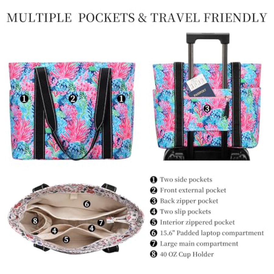 Tote Bag for Women with Laptop - Tote Bag Beach のレビューと価格