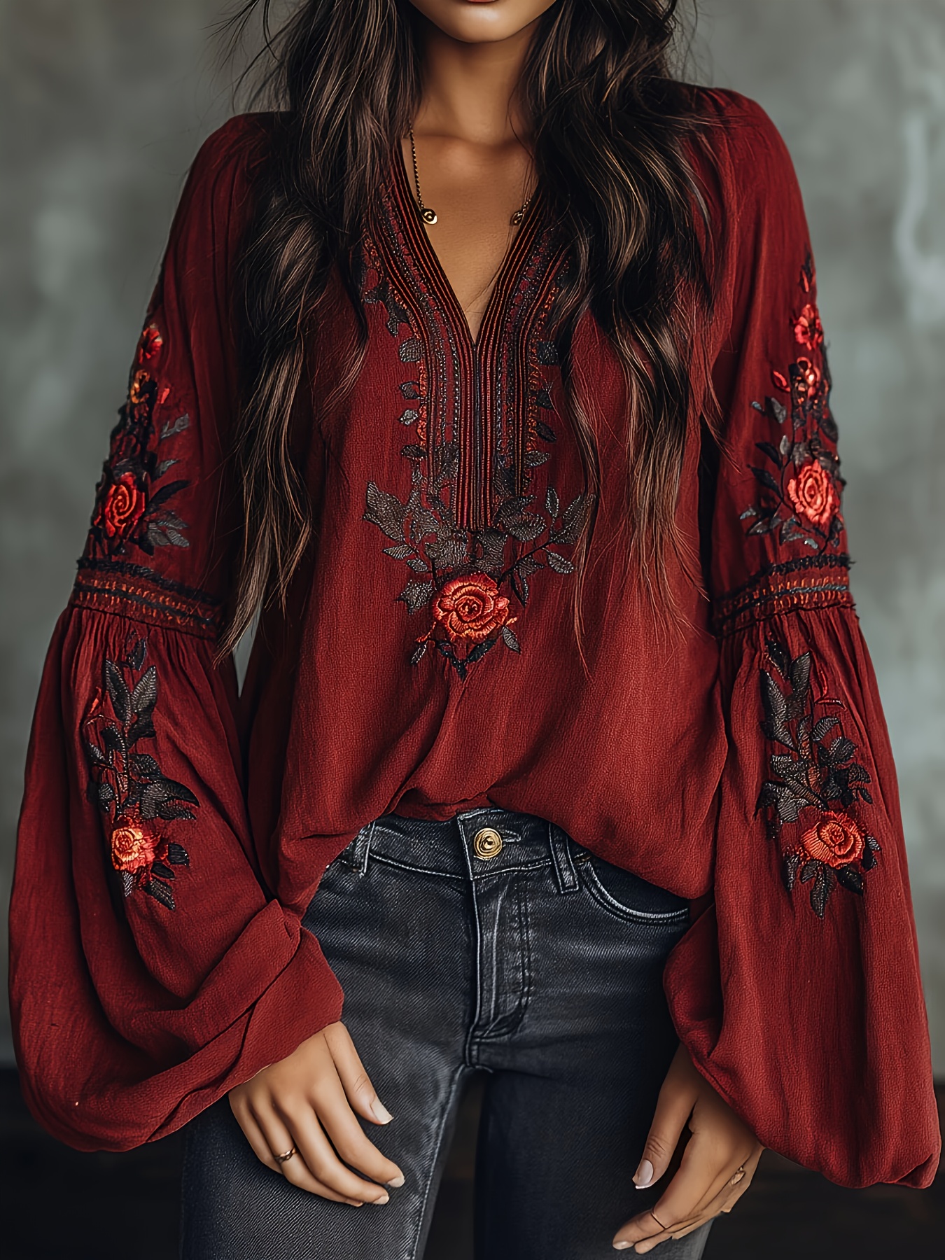 Women‘s Spring Blouse Retro Em - Blouse Off Shoulder のレビューと価格