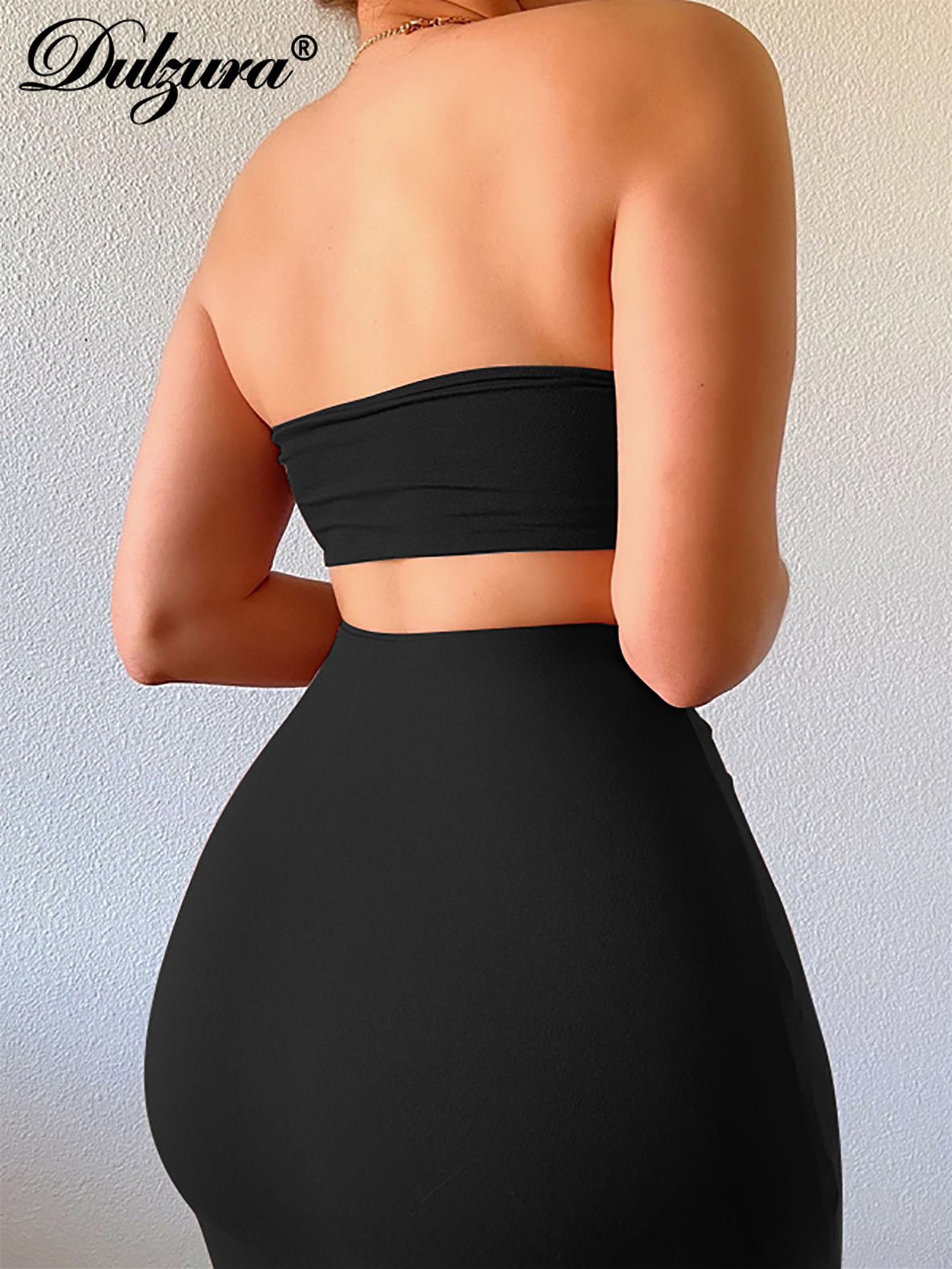 Dulzura Solid Women 2 Piece Se - Crop Top Crochet のレビューと価格