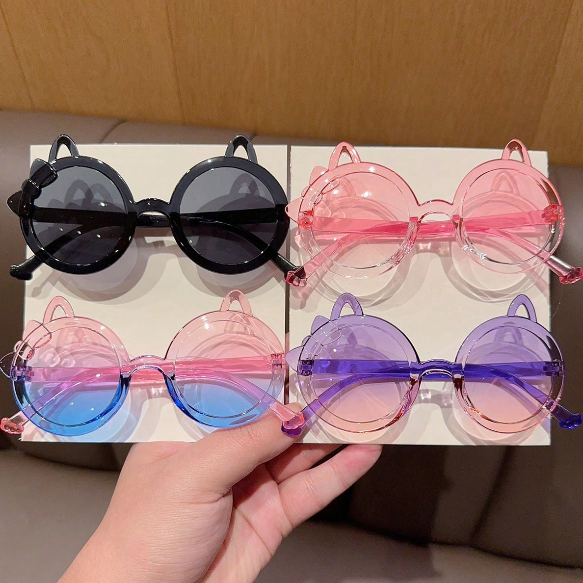 2/4Pcs 2025 Newest Cute Fashio - Sunglasses Cat Eye のレビューと価格