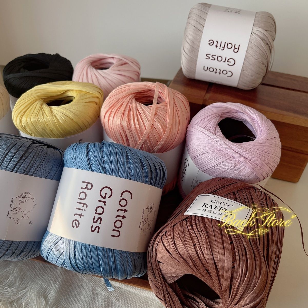 102M/roll Multicolor Raffia Ya - Crochet Bag Raffia のレビューと価格