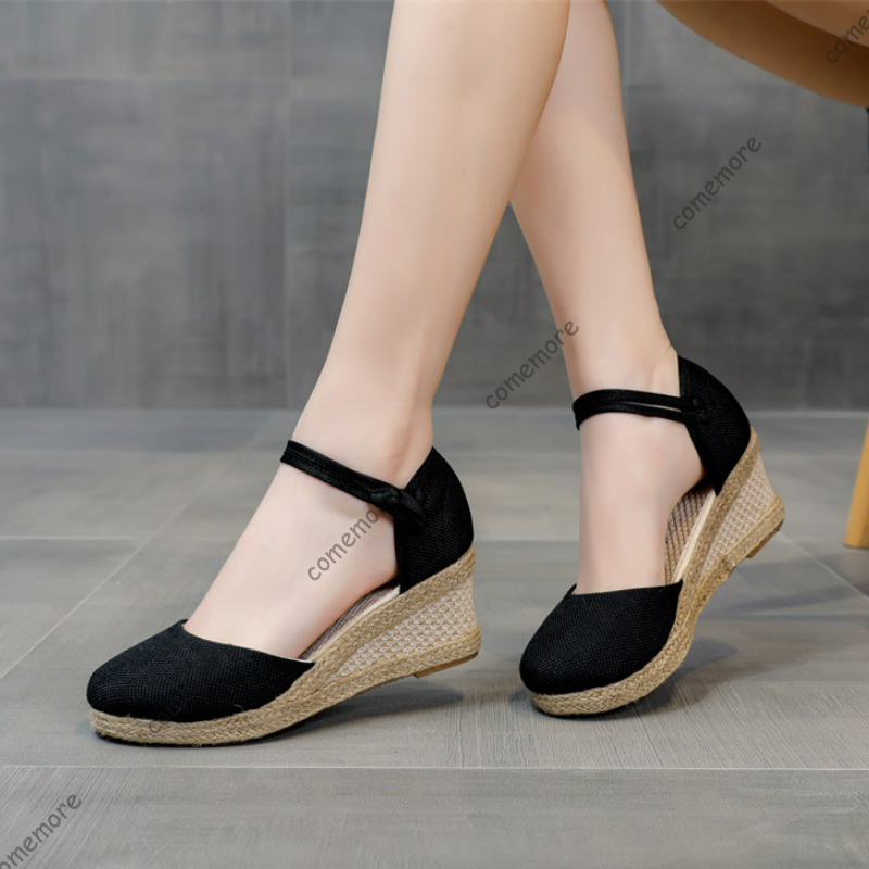 Comemore Sandals High Heel Sum - Wedge Espadrille Women のレビューと価格