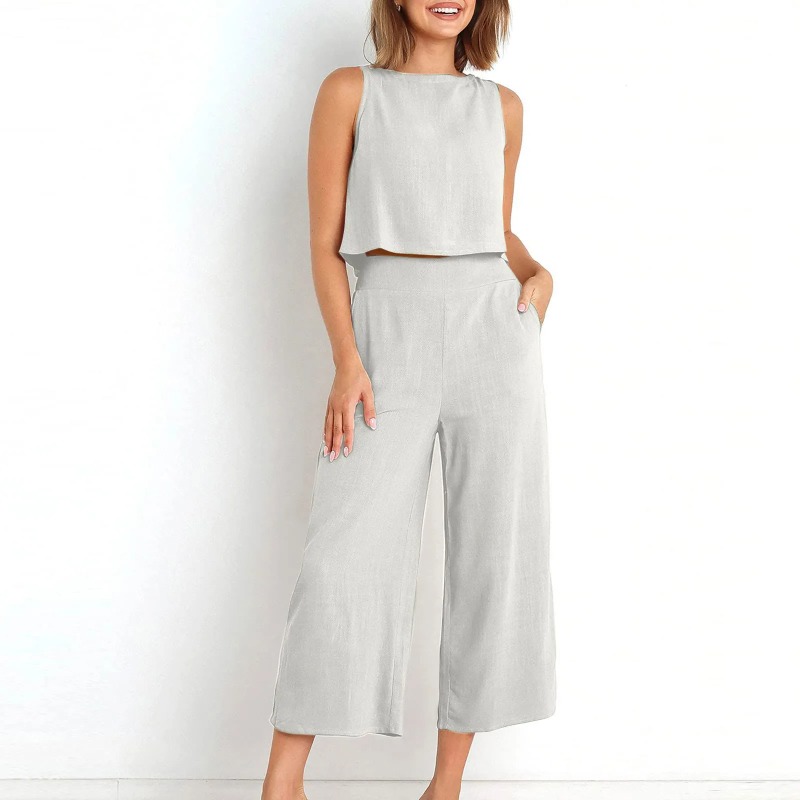 2025 New Summer Tops Cotton Li - Linen Pant Wide のレビューと価格