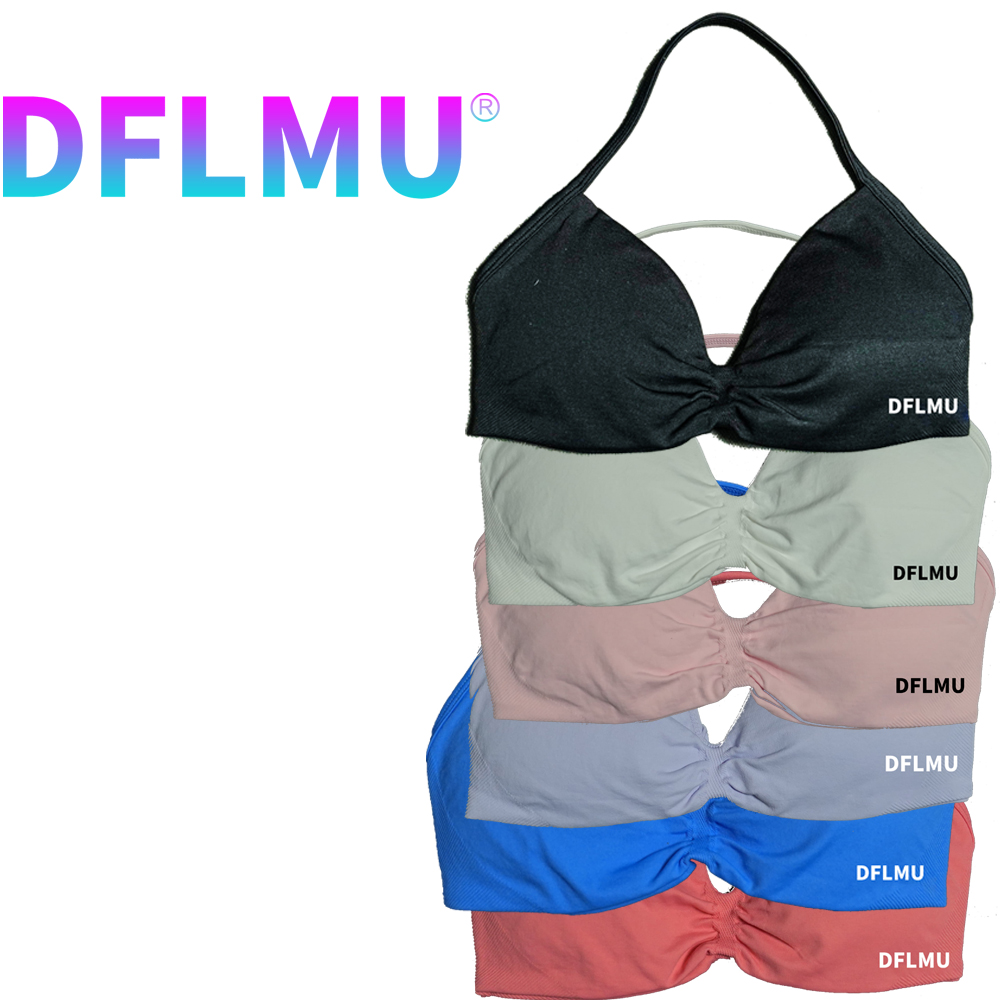 DFLMU Women Halter Sports Bra  - Crop Top Crochet のレビューと価格