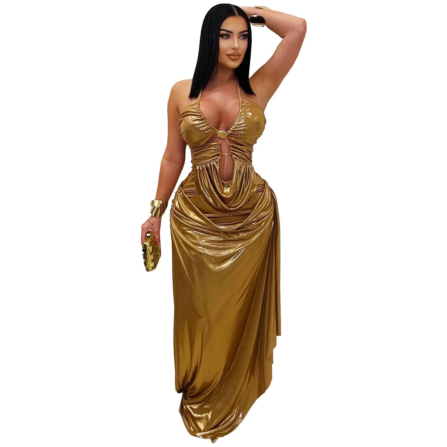 Prom Dress Evening Wedding Gue - Maxi Dress Halter のレビューと価格