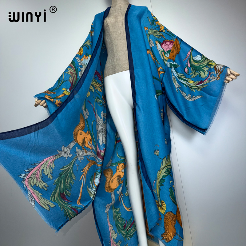 WINYI Africa boho kimono maxi  - Cover Up Kaftan のレビューと価格