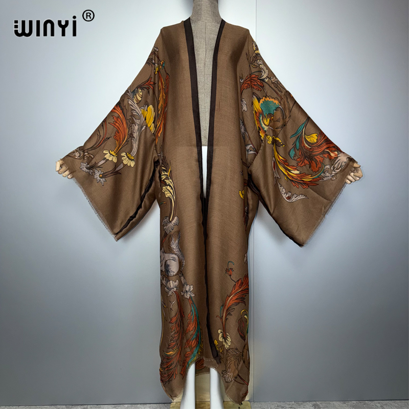 WINYI Africa boho kimono maxi  - Cover Up Kaftan のレビューと価格