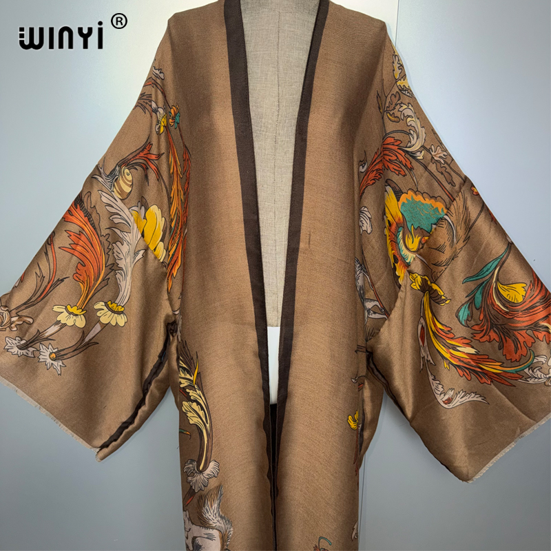 WINYI Africa boho kimono maxi  - Cover Up Kaftan のレビューと価格