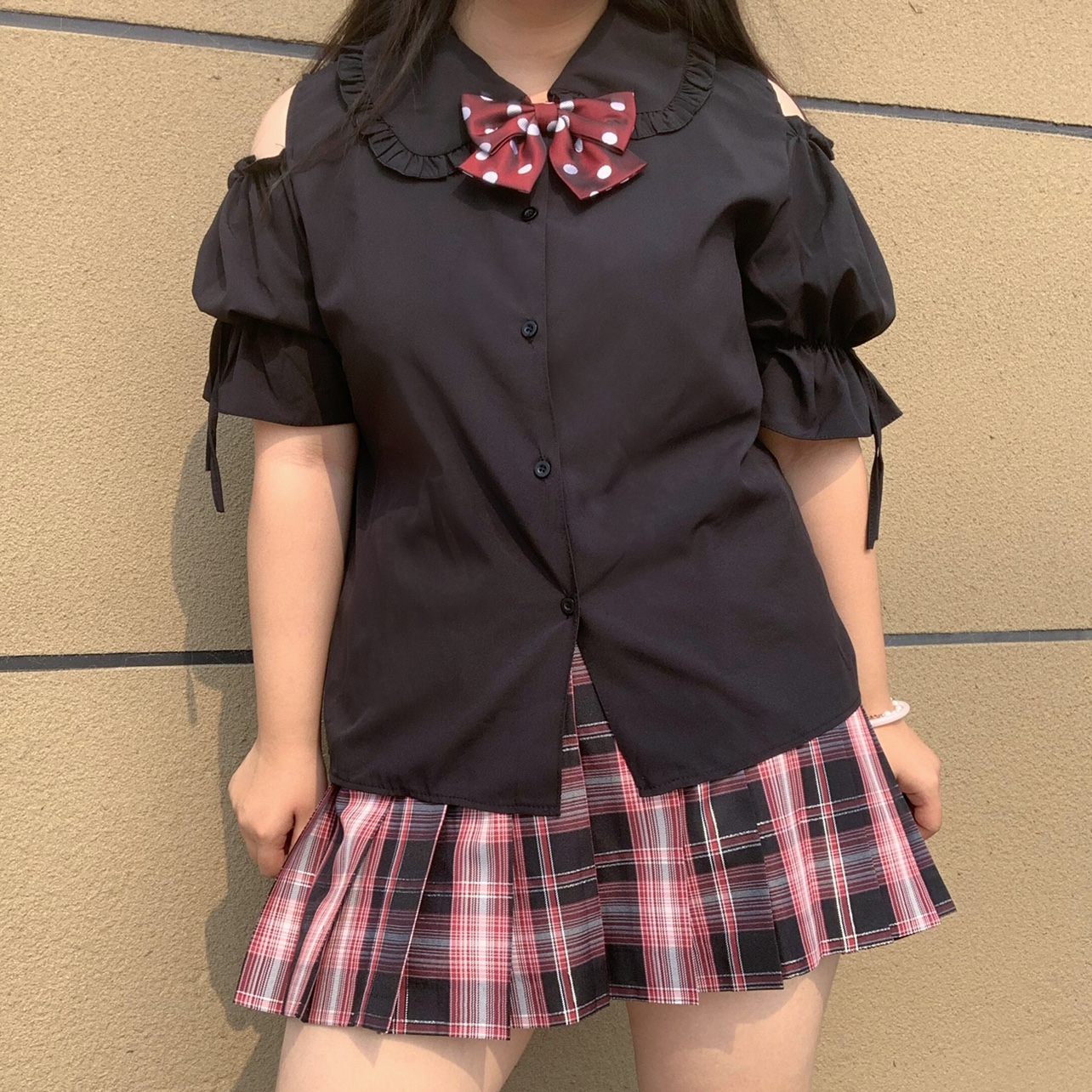 Large Size Jk Uniform Off-the- - Blouse Off Shoulder のレビューと価格