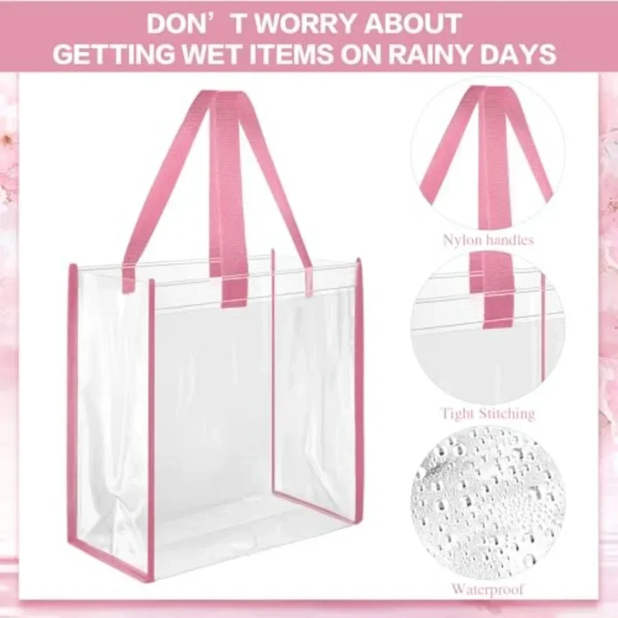 Pack 12x12x6 Inch Clear Tote B - Tote Bag Beach のレビューと価格