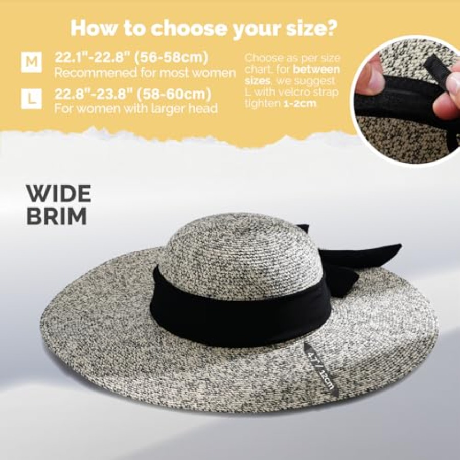 Hat Hut Wide Brim Beach Sun Ha - Hat Floppy Wide のレビューと価格