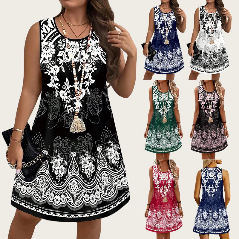 Ethnic Style Vintage Dresses 2 - Romper Floral Print のレビューと価格