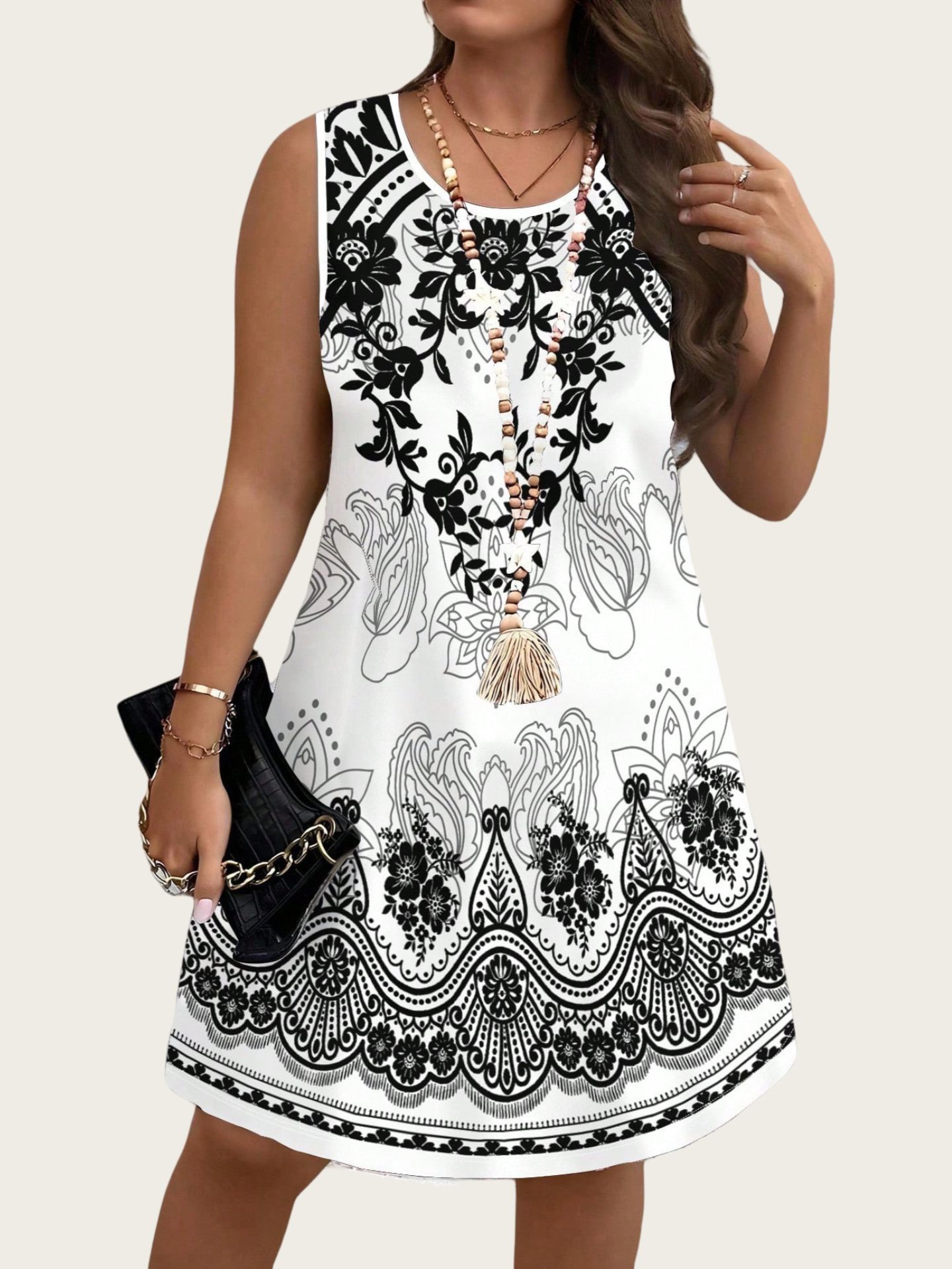 Ethnic Style Vintage Dresses 2 - Romper Floral Print のレビューと価格