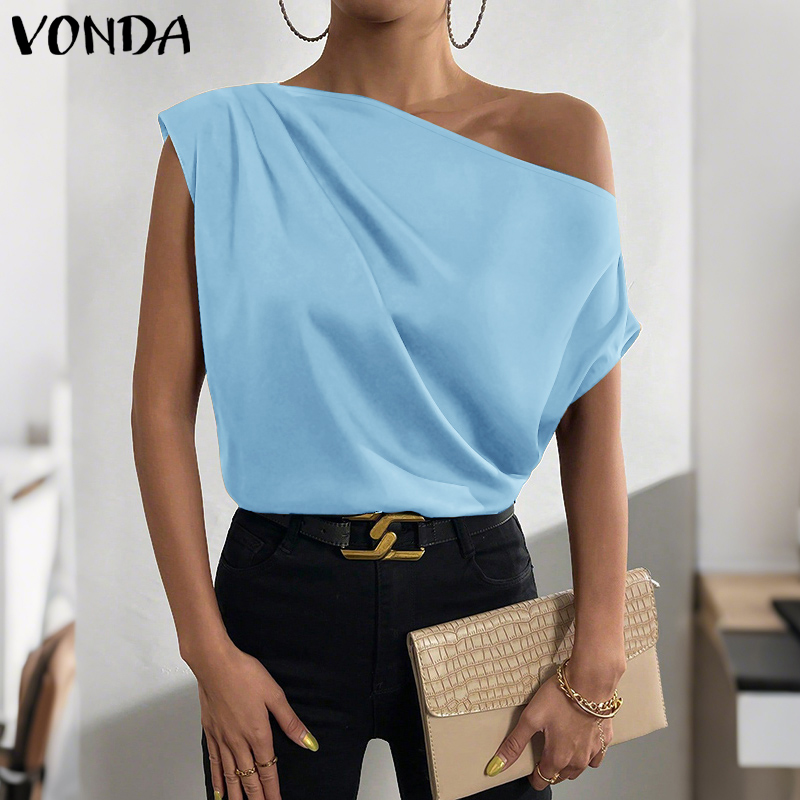 Plus Size 5XL VONDA Women Blou - Blouse Off Shoulder のレビューと価格