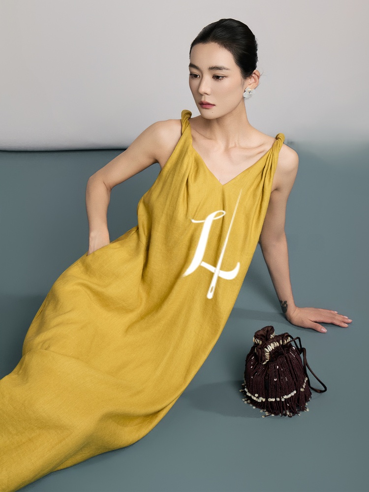 Natural Linen Summer New Style - Linen Dress Wrap のレビューと価格