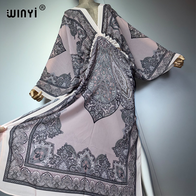 WINYI V-neck Sexy Dress Arabic - Cover Up Kaftan のレビューと価格