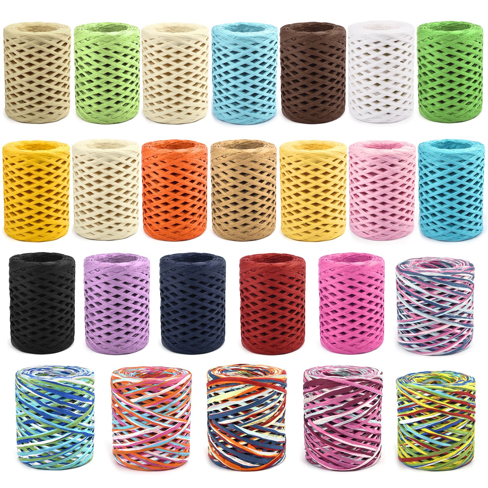100M Natural Raffia Straw Yarn - Crochet Bag Raffia のレビューと価格