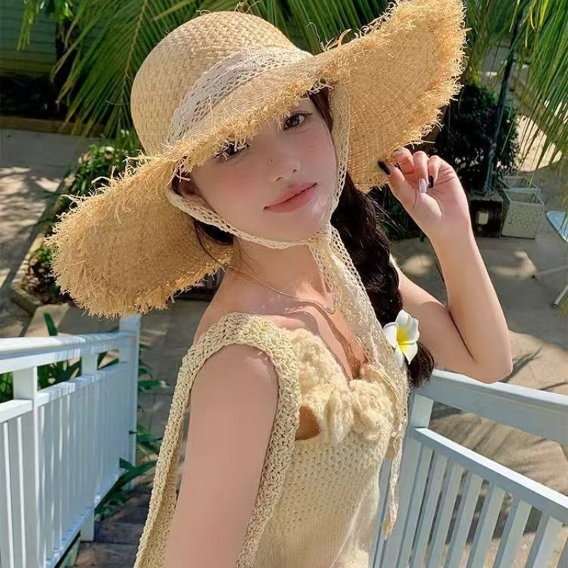 Women Raffia Straw Sun Hat Wid - Hat Floppy Wide のレビューと価格