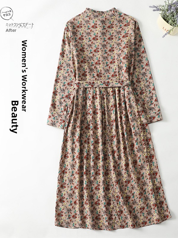 Elegant Floral Print A-Line Dr - Midi Skirt Floral のレビューと価格