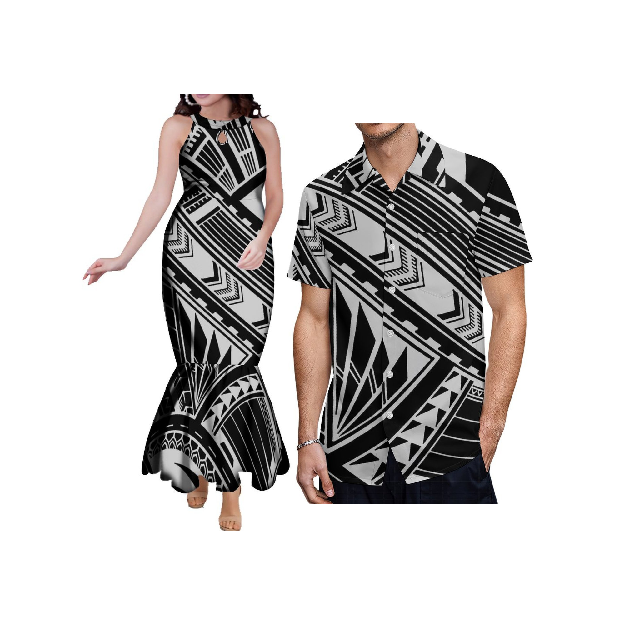 Customized Couples Clothes Big - Maxi Dress Halter のレビューと価格