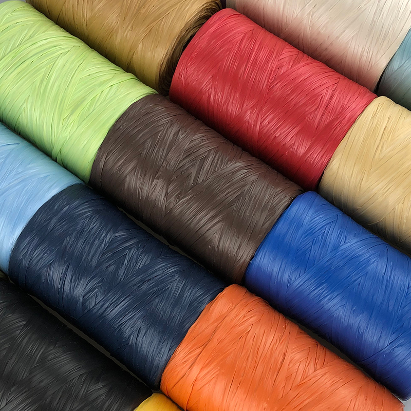 100g/pcs Flat Raffia Paper Yar - Crochet Bag Raffia のレビューと価格